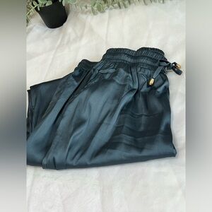 Akira Blue Satin Joggers Pants Medium